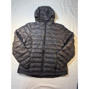 Zero Exposure Black Quilted Puffer Jacket Womens Medium Easy Store For Travel